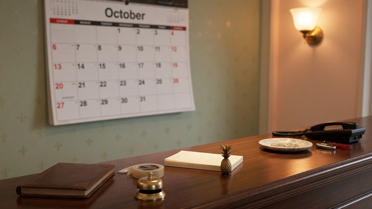 Simple hotel calendar booking for reception